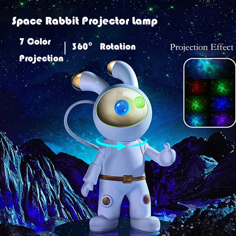 Светодиодный ночник Galaxy Star, декоративная лампа в виде кролика, звездное небо, для спальни, детской комнаты, домашний декор
Светодиодный ночник Galaxy Star, декоративная лампа в виде кролика, звездное небо, для спальни, детской комнаты, домашний декор