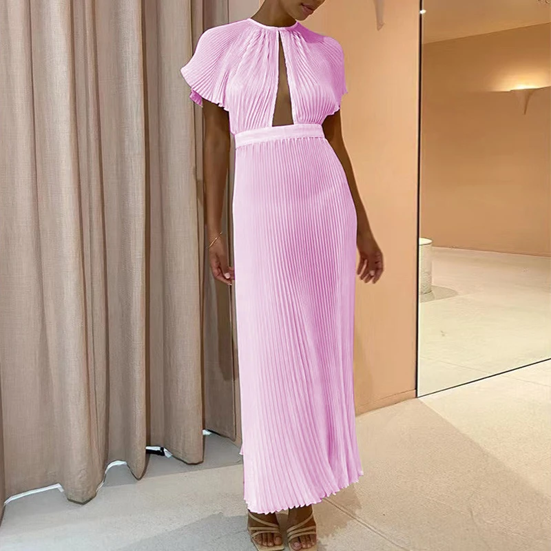 Женское ажурное платье с вырезом лодочкой и высокой талией, длинное плиссированное платье с открытой спиной, летнее однотонное платье макси в стиле бохо с коротким рукавом
Женское ажурное платье с вырезом лодочкой и высокой талией, длинное плиссированное платье с открытой спиной, летнее однотонное платье макси в стиле бохо с коротким рукавом