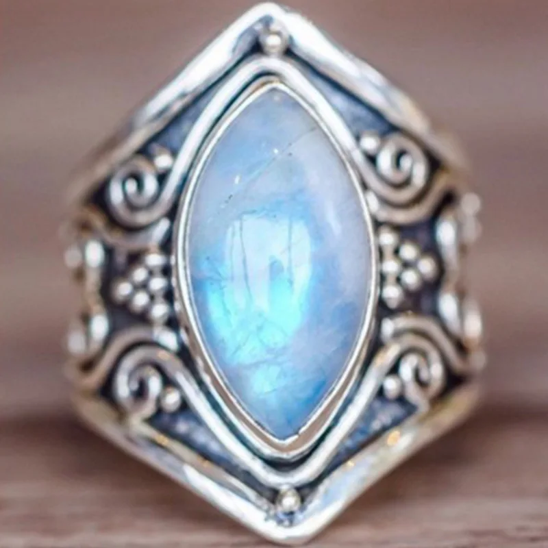2022 New Boho Vintage Silver Big Stone Rings Women Boho Jewelry Gifts Wedding Rings Opal Rings Men's Rings Wedding Rings
2022 New Boho Vintage Silver Big Stone Rings Women Boho Jewelry Gifts Wedding Rings Opal Rings Men's Rings Wedding Rings