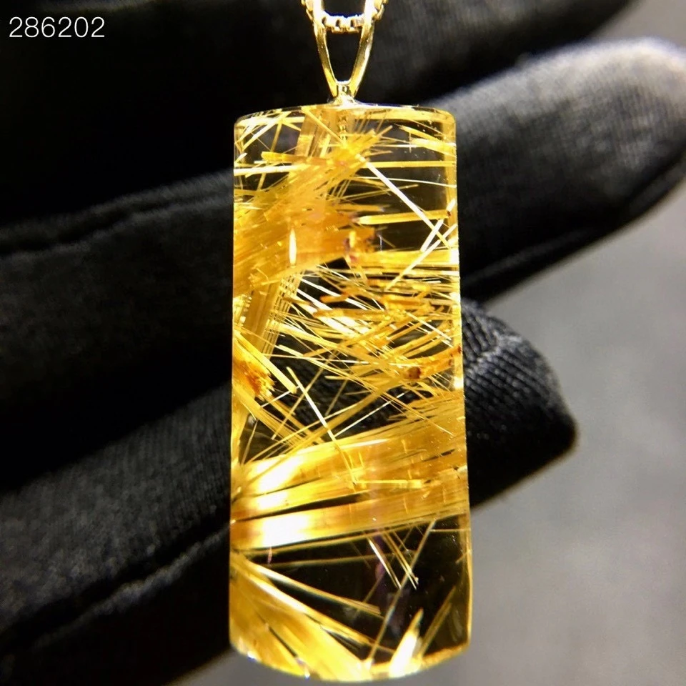 Подвеска из натурального золота, кварцевый кулон 29,5*12,7*8,3 мм, рутилированный бразильский кристалл, богатый камень, подвеска AAAAAA 
Подвеска из натурального золота, кварцевый кулон 29,5*12,7*8,3 мм, рутилированный бразильский кристалл, богатый камень, подвеска AAAAAA