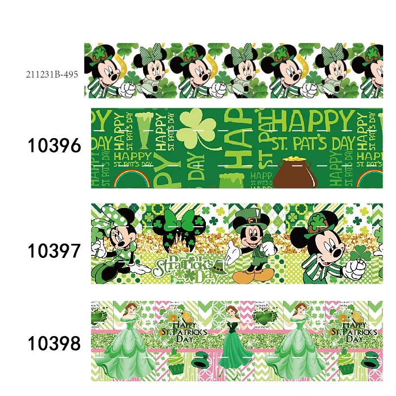 10Y Disney St Patrick's day Grosgrain Ribbon Decorations for Holiday Craft Gift Packing Hairbows
10Y Disney St Patrick's day Grosgrain Ribbon Decorations for Holiday Craft Gift Packing Hairbows