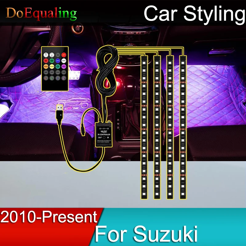 Автомобильная светодиодная подсветка в виде настроения музыкальный ритм освещение аксессуары интерьер 7 цветов для Suzuki Vitara Swift Ignis Kizashi SX4 ... 
Автомобильная светодиодная подсветка в виде настроения музыкальный ритм освещение аксессуары интерьер 7 цветов для Suzuki Vitara Swift Ignis Kizashi SX4 ...