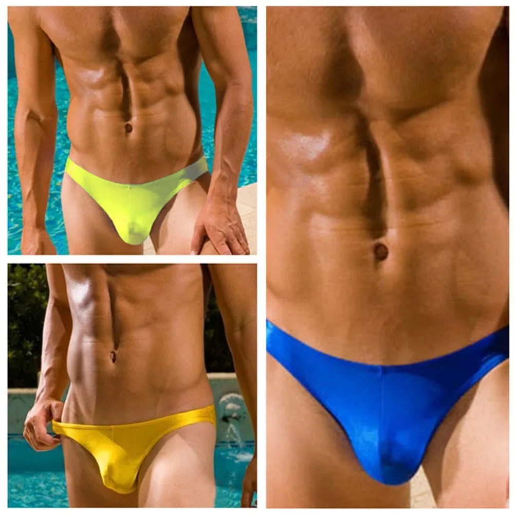Men Sexy Swimwear Low Waist Swim Briefs Bikini Swimsuit Thong Tangas Underwear Fashion Solid U Convex Swimming Shorts M - XL
Men Sexy Swimwear Low Waist Swim Briefs Bikini Swimsuit Thong Tangas Underwear Fashion Solid U Convex Swimming Shorts M - XL