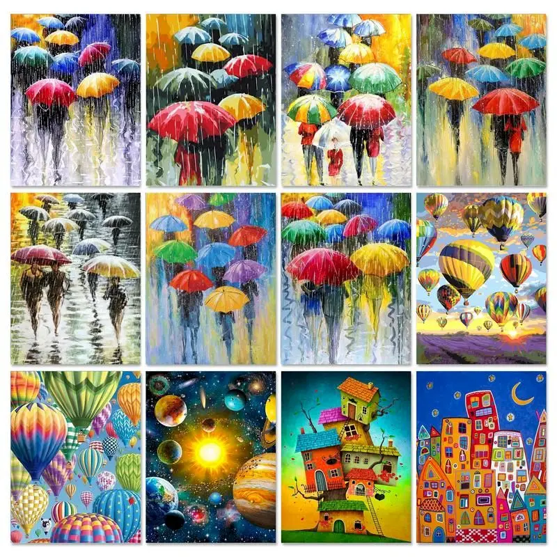GATYZTORY Diamond Painting Umbrella Handmade Mosaic Art Kits Diamond Embroidery Landscape Cross Stitch Rhinestones Pictures
GATYZTORY Diamond Painting Umbrella Handmade Mosaic Art Kits Diamond Embroidery Landscape Cross Stitch Rhinestones Pictures