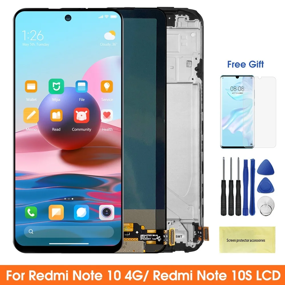 ЖК-дисплей Super AMOLED 6,43 ''для Xiaomi Redmi Note 10 M2101K7AI, ЖК-дисплей с сенсорным экраном, дигитайзер, запчасти для Redmi Note
ЖК-дисплей Super AMOLED 6,43 ''для Xiaomi Redmi Note 10 M2101K7AI, ЖК-дисплей с сенсорным экраном, дигитайзер, запчасти для Redmi Note