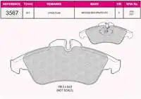 Store code: 3567 for brake pad ON V-CLASS
Store code: 3567 for brake pad ON V-CLASS