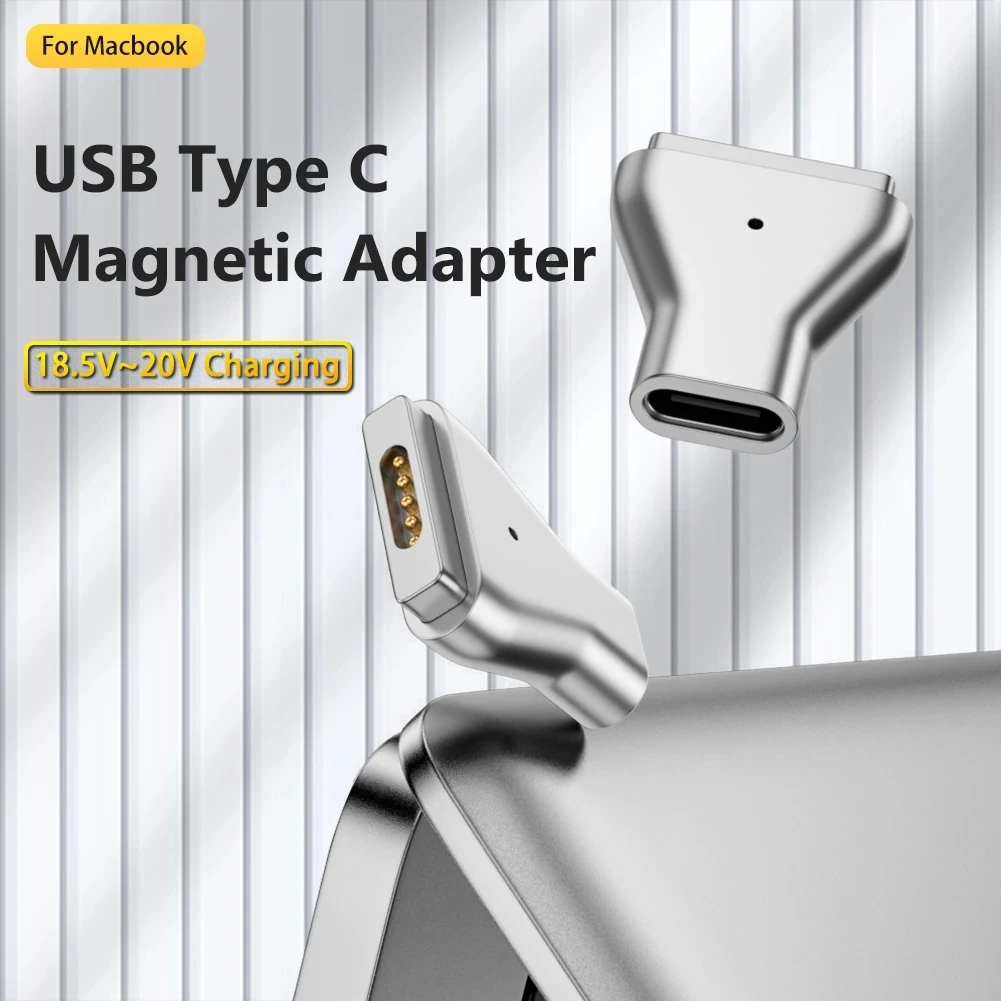 Type C Magnetic USB PD Adapter for Apple Magsafe 2 MacBook Pro Plug Converter USB C Female Fast Charging Adapter
Type C Magnetic USB PD Adapter for Apple Magsafe 2 MacBook Pro Plug Converter USB C Female Fast Charging Adapter