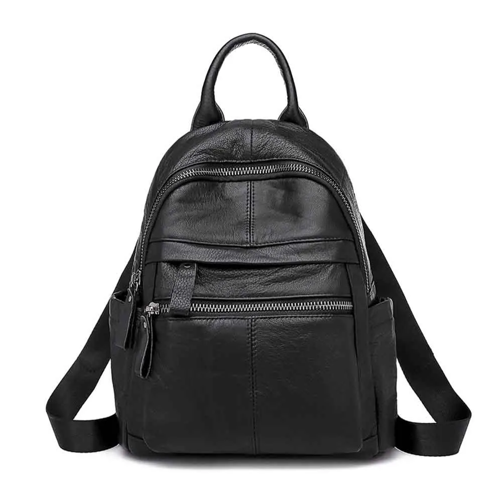 MS Fashion Simple Women Backpack Genuine Leather Black Bag Luxury Natural Leather School Supplies Book Bag Mochila 2022 New
MS Fashion Simple Women Backpack Genuine Leather Black Bag Luxury Natural Leather School Supplies Book Bag Mochila 2022 New