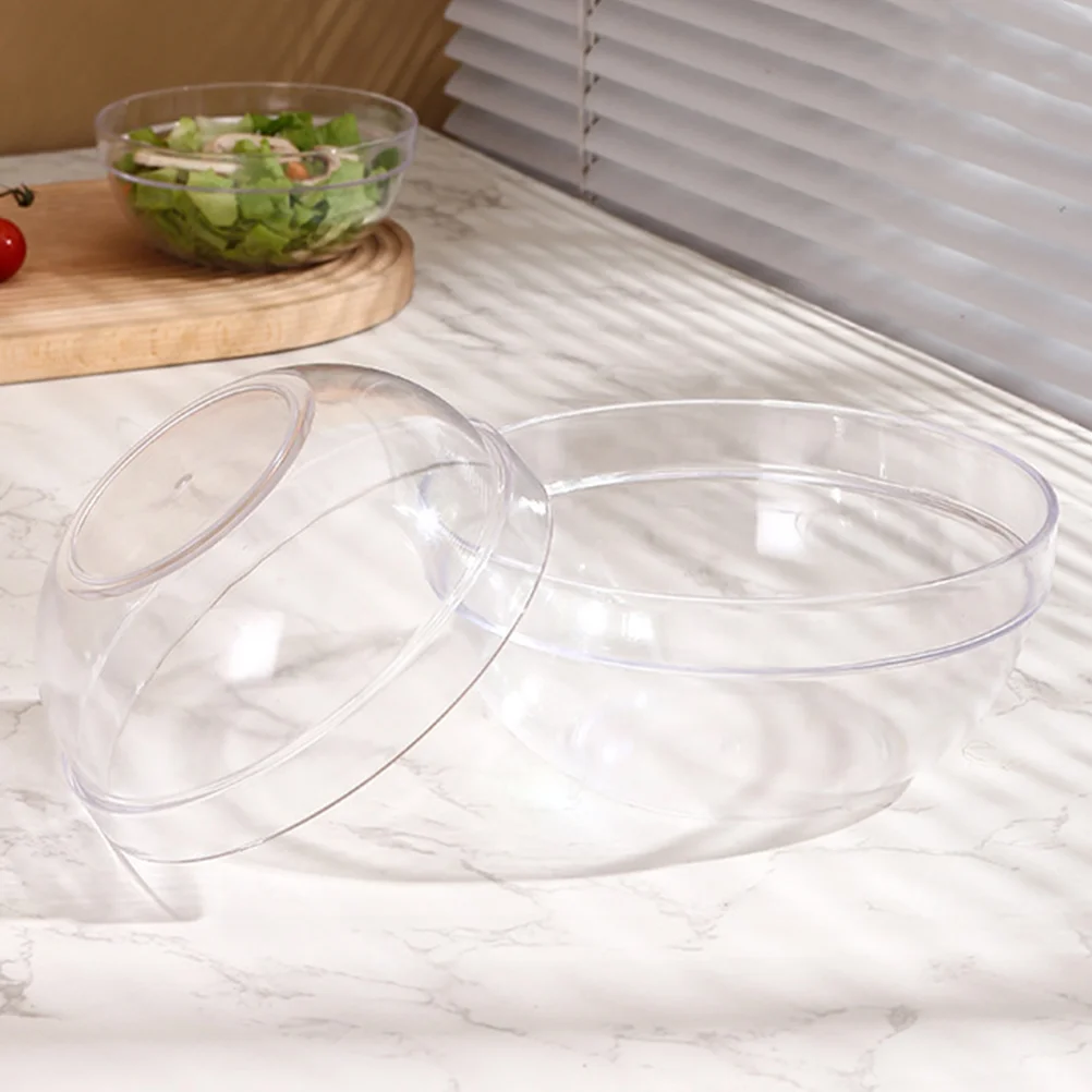 

4 Pcs Household Food Bowl Convenient Serving Transparent Noodle Glass Mixing Bowls Salad Supply Clear Reusable