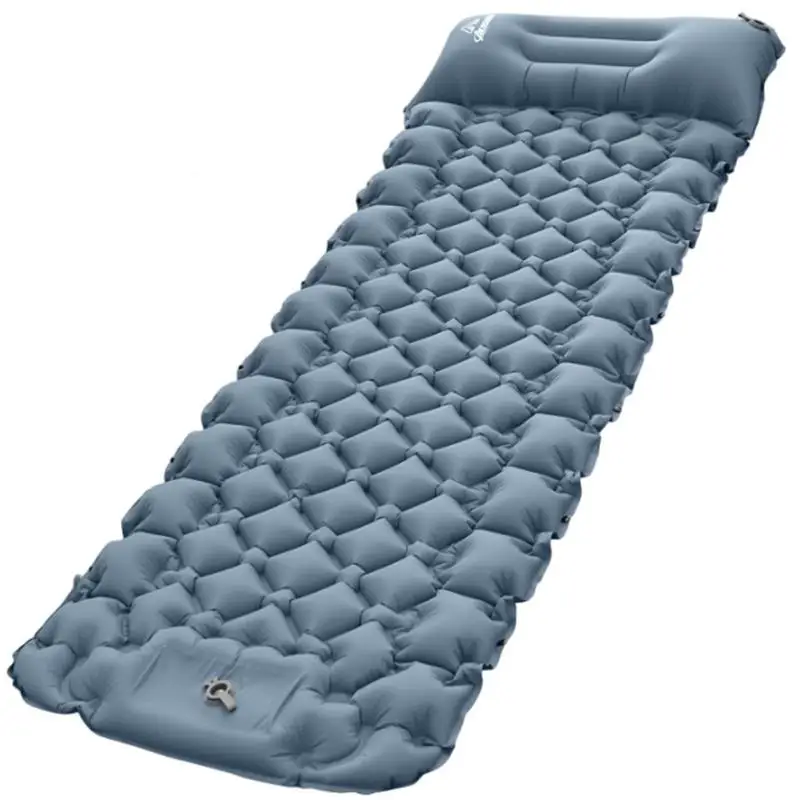 

Портативный надувной матрас для кемпинга, Легкий Воздушный Мат со встроенным насосом для пеших прогулок и походов