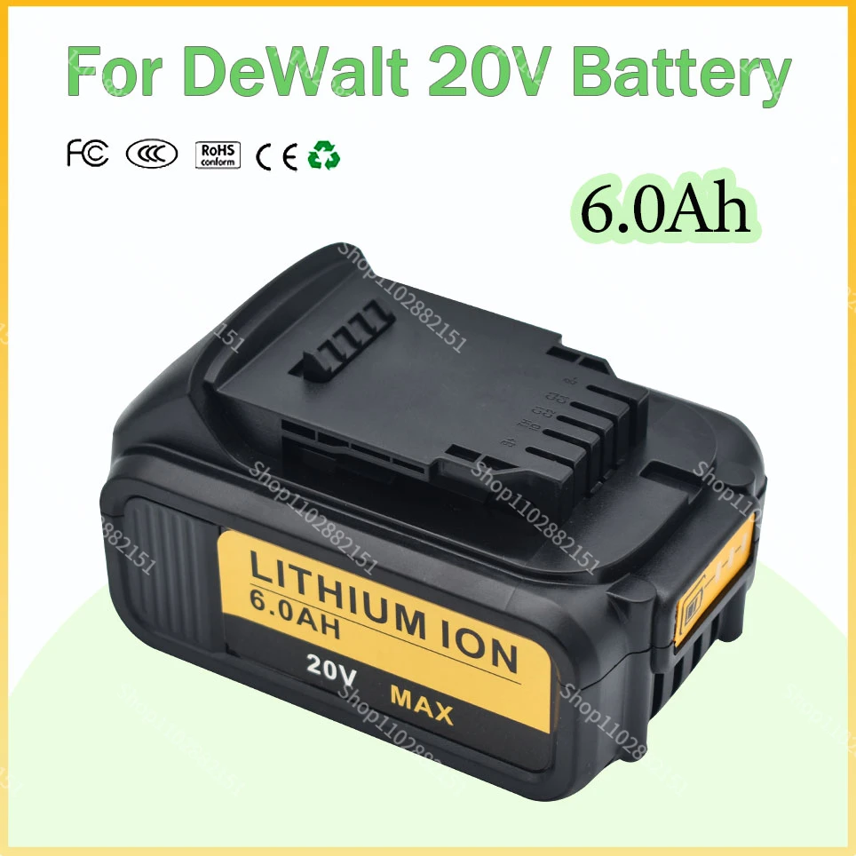 20V For DeWalt 6000mAh 20V Rechargeable Power Tools Battery with LED Li-ion Replacement DCB205 DCB204-2 20V DCB206 6.0Ah
20V For DeWalt 6000mAh 20V Rechargeable Power Tools Battery with LED Li-ion Replacement DCB205 DCB204-2 20V DCB206 6.0Ah