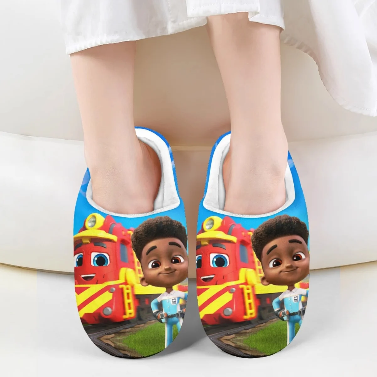 Cartoon Train Boy Pattern Girls Boys Autumn Winter Home Warm Cotton Slipper Lightweight Art Casual Breathable Kids Plush Shoes
Cartoon Train Boy Pattern Girls Boys Autumn Winter Home Warm Cotton Slipper Lightweight Art Casual Breathable Kids Plush Shoes