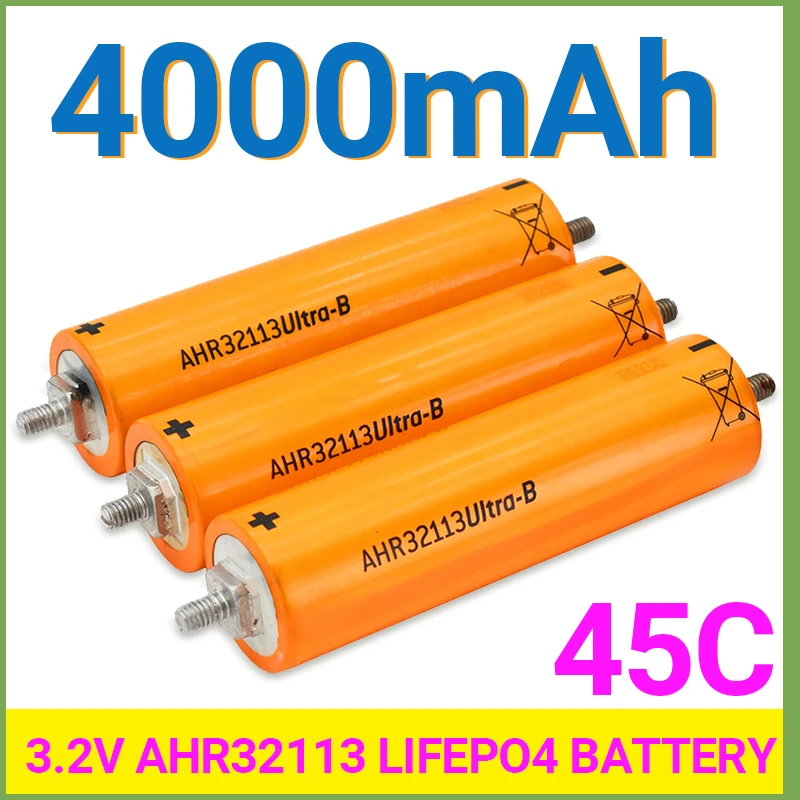 45C rechargeable Lithium iron phosphate power Batteries High quality large capacity for A123 AHR32113 Lifepo4 Battery 3.2V 4.0AH
45C rechargeable Lithium iron phosphate power Batteries High quality large capacity for A123 AHR32113 Lifepo4 Battery 3.2V 4.0AH