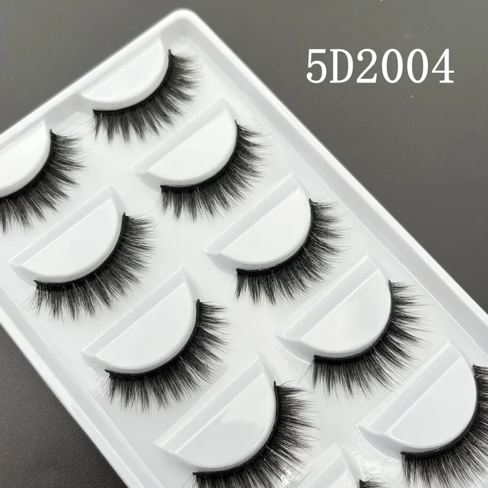 5D2004 3D норковые ресницы оптом натуральные накладные короткие мерцающие для