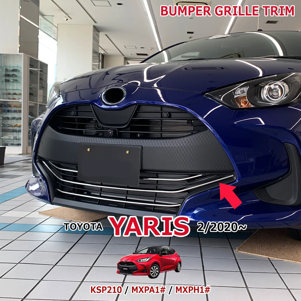 4 шт., защитная решетка переднего бампера для TOYOTA YARIS KSP210 MXPA1 MXPH1 2020, хромированные аксессуары для стайлинга автомобилей из нержавеющей стали
4 шт., защитная решетка переднего бампера для TOYOTA YARIS KSP210 MXPA1 MXPH1 2020, хромированные аксессуары для стайлинга автомобилей из нержавеющей стали