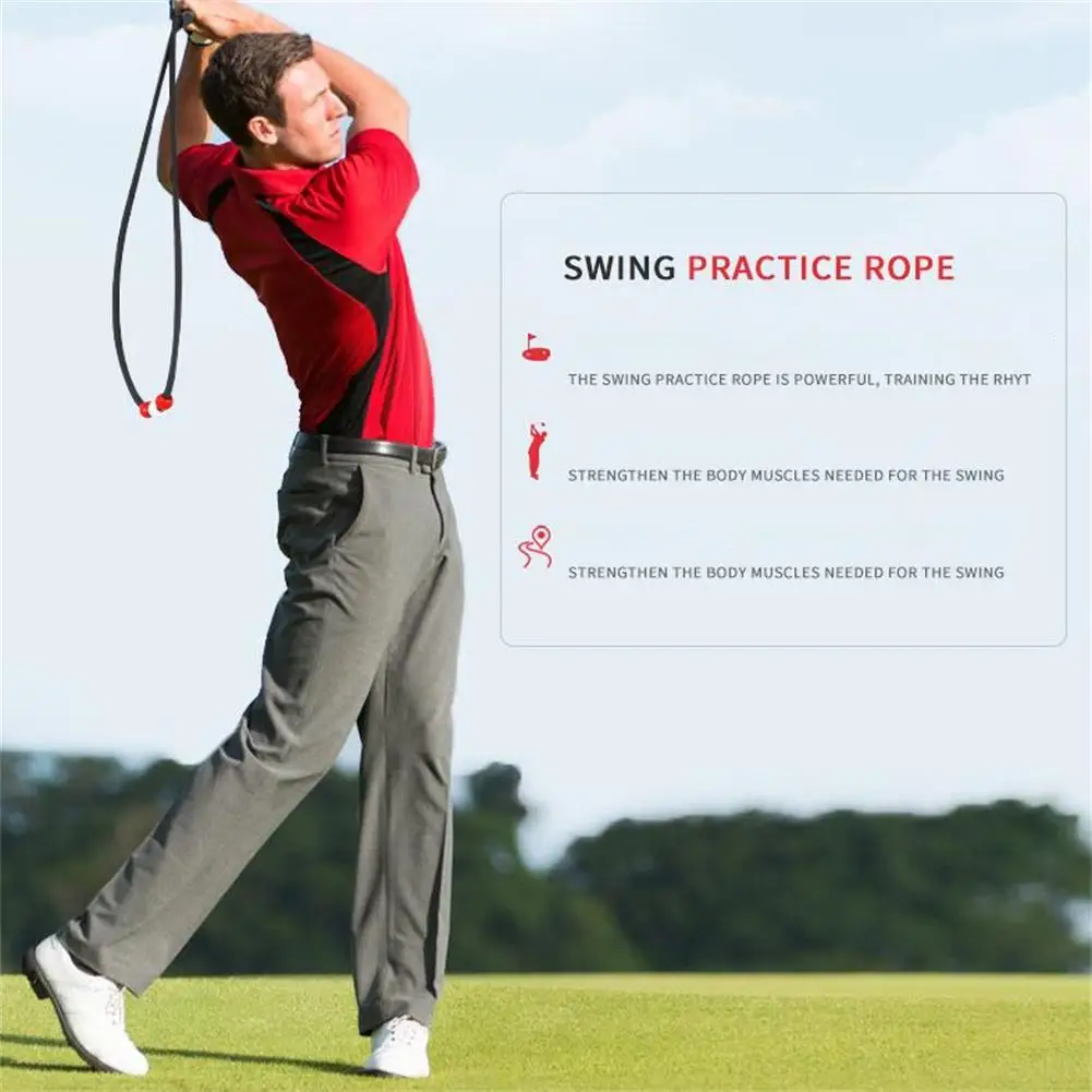 93cm Silicone Golf Swing Fitness Rope Swing Exerciser Indoor Training Rope For Correcting Swing Posture String Golf Accessories
93cm Silicone Golf Swing Fitness Rope Swing Exerciser Indoor Training Rope For Correcting Swing Posture String Golf Accessories