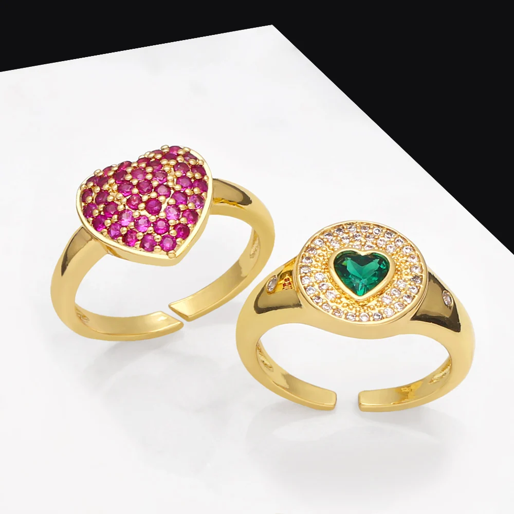 OCESRIO Multiple Color Round Heart Zircon Women Ring Copper Gold Plated Love Wedding Party Gift Jewelry Wholesale Bulk rigq63
OCESRIO Multiple Color Round Heart Zircon Women Ring Copper Gold Plated Love Wedding Party Gift Jewelry Wholesale Bulk rigq63