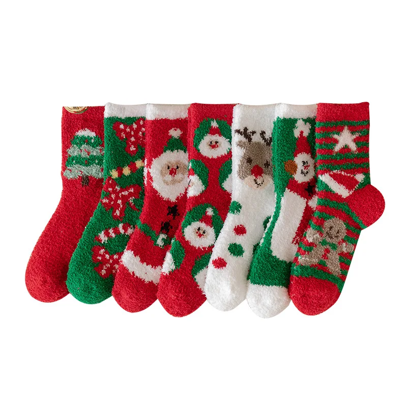 Christmas Stockings Women Winter New Warm Coral Fleece Socks Soft Sticky Long Sleep Stockings Tide Designer Socks Cute
Christmas Stockings Women Winter New Warm Coral Fleece Socks Soft Sticky Long Sleep Stockings Tide Designer Socks Cute