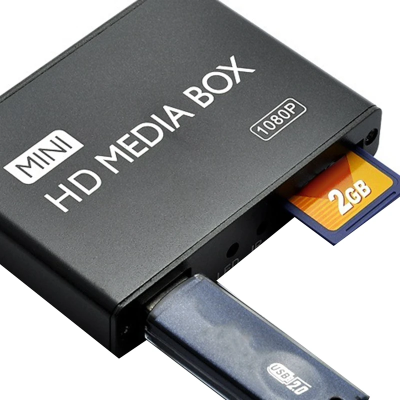 Медиаплеер Full HD 1080P медиа-проигрыватель с HDMI-совместимым VGA AV USB SD/MMC Mkv H.264 |