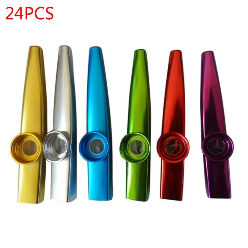 24 Pieces Colorful Metal Kazoos Musical Instruments for Gift, Prize and Party Easy to Learn Musical Instruments
24 Pieces Colorful Metal Kazoos Musical Instruments for Gift, Prize and Party Easy to Learn Musical Instruments