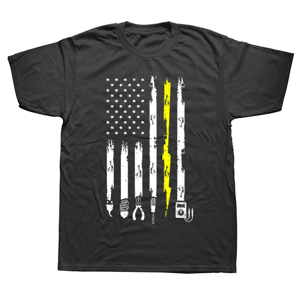 Electrician Flag Tools Electricians T Shirts Graphic Cotton Streetwear Short Sleeve Lineman Birthday Gifts T-shirt Men
Electrician Flag Tools Electricians T Shirts Graphic Cotton Streetwear Short Sleeve Lineman Birthday Gifts T-shirt Men