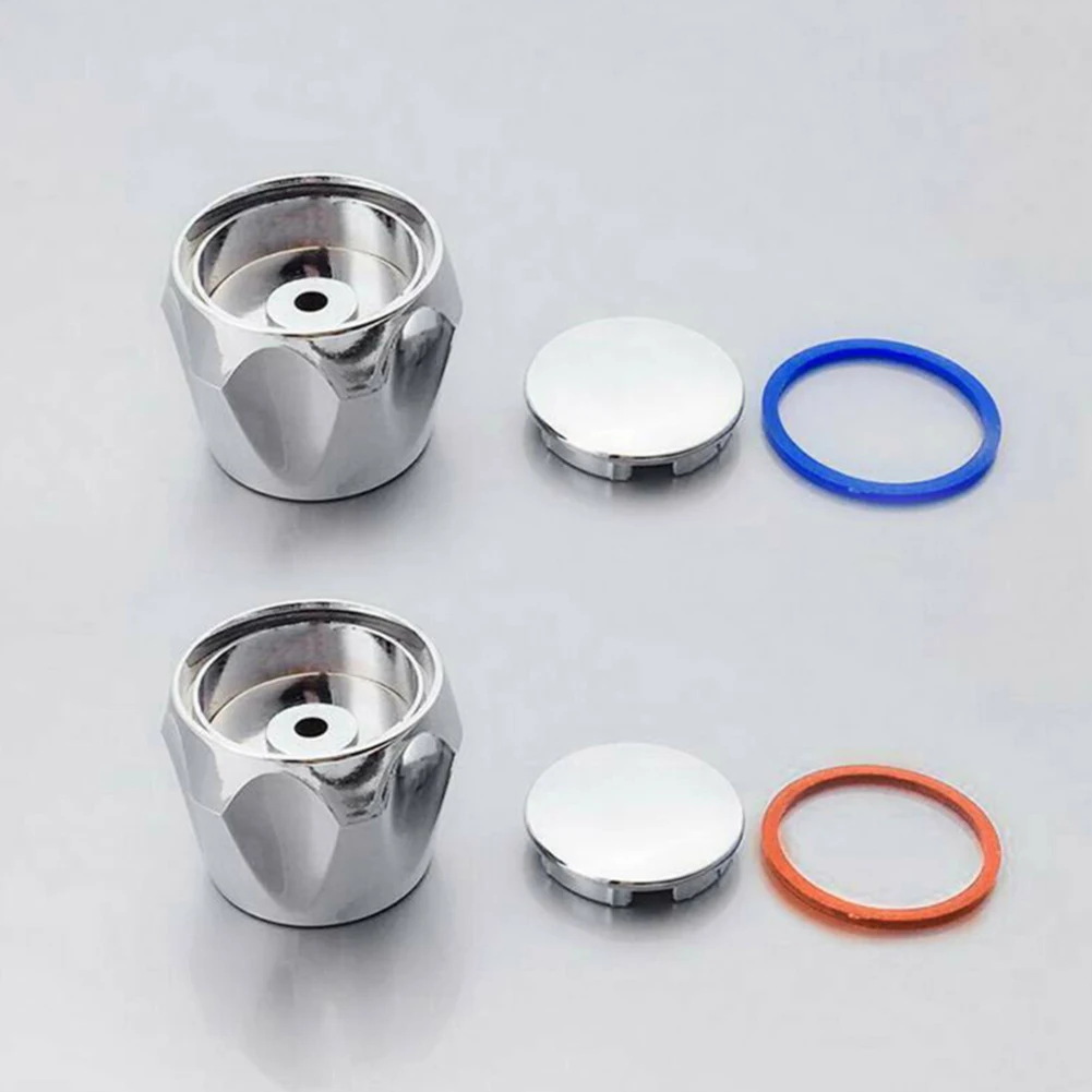 Hot Cold Faucet Tap Handle Knob Universal Replacement Handle Silver Tone Red+Blue 2Pcs/Set Faucet Handle Bathroom Accessories
Hot Cold Faucet Tap Handle Knob Universal Replacement Handle Silver Tone Red+Blue 2Pcs/Set Faucet Handle Bathroom Accessories