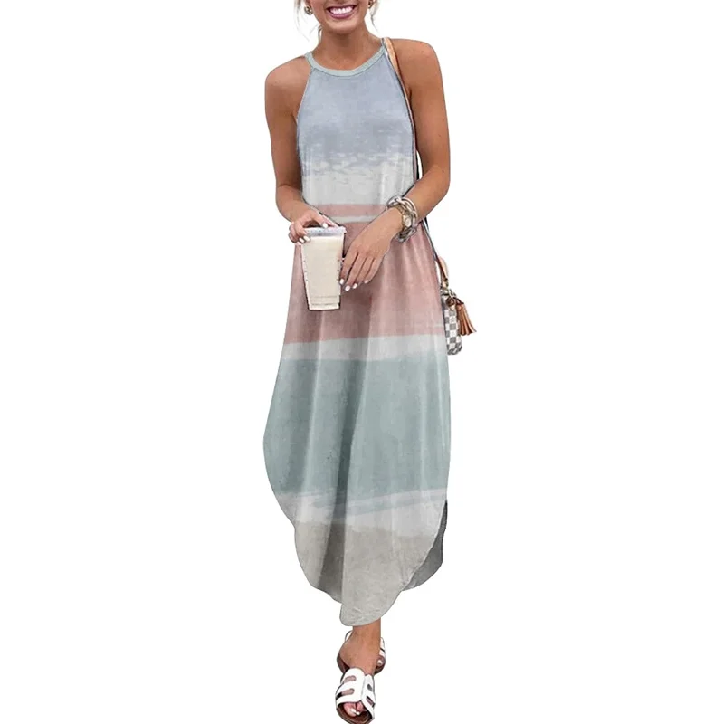 Spring Summer Women Strap Printed Sexy Beach Long Maxi Dress Sleeveless Vintage Clothing Holiday
Spring Summer Women Strap Printed Sexy Beach Long Maxi Dress Sleeveless Vintage Clothing Holiday