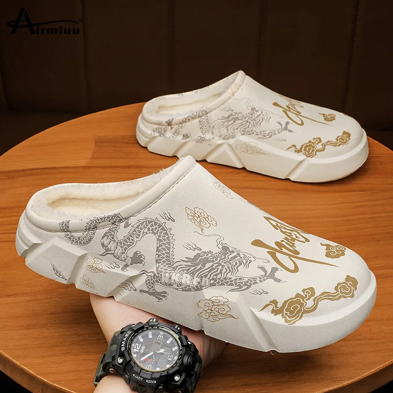 New Winter Warm Waterproof Slippers Cartoon Chinese style Non-Slip Sole Plush Home Thick Platform Cotton Shoes 2023
New Winter Warm Waterproof Slippers Cartoon Chinese style Non-Slip Sole Plush Home Thick Platform Cotton Shoes 2023