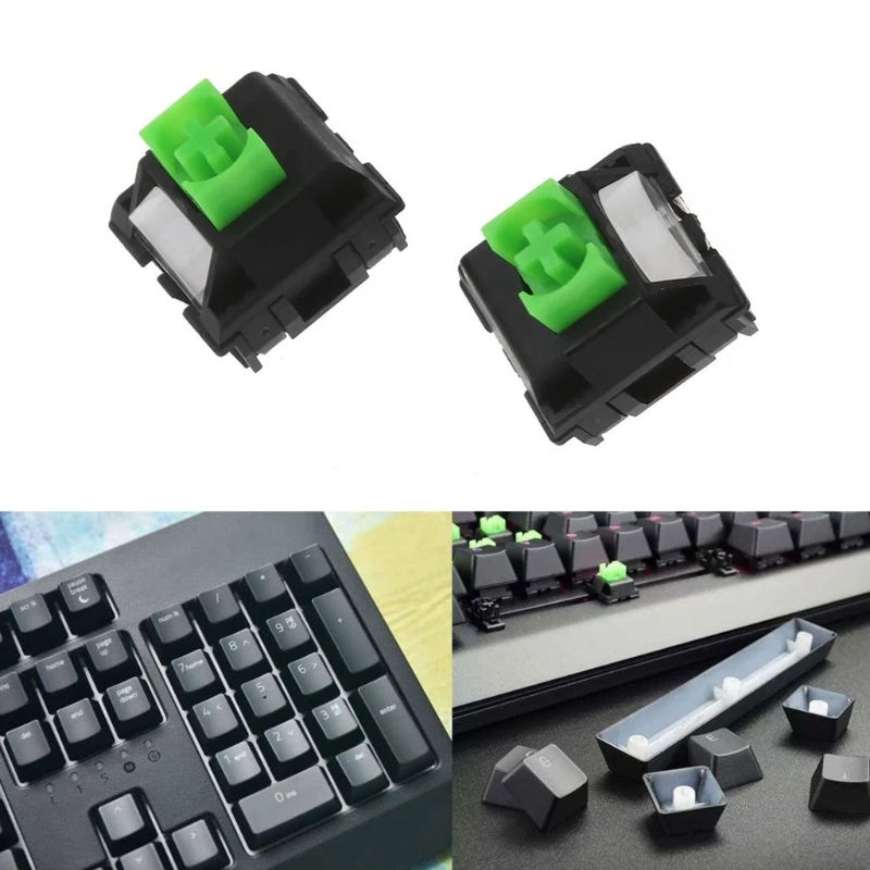 4Pcs RGB Green Switches for razer Blackwidow Gaming Keyboard Mechanical Keyboards Accessories
4Pcs RGB Green Switches for razer Blackwidow Gaming Keyboard Mechanical Keyboards Accessories