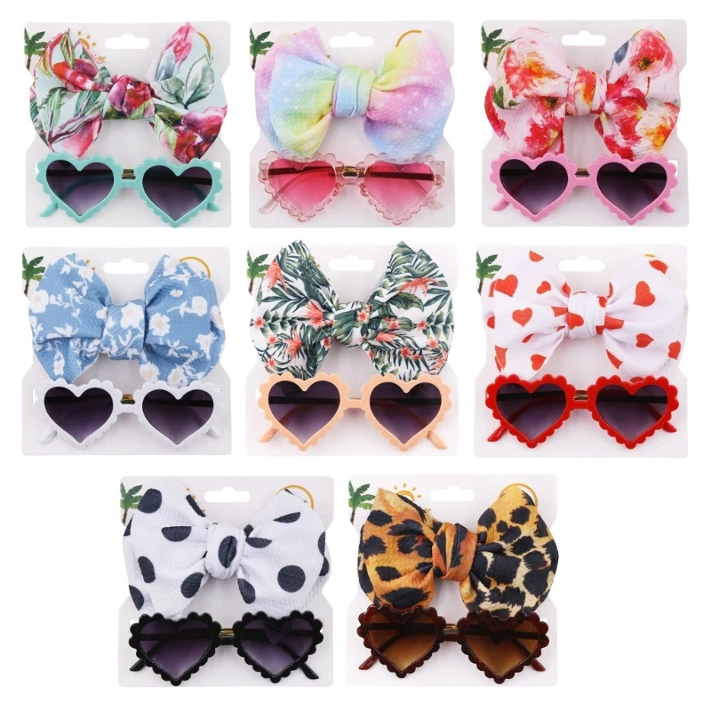 Cute Sunglasses with Elastic Baby Headband Bohemia Beach Seaside Sun Glasses Kid Puff Bow Headwear Brithday Present
Cute Sunglasses with Elastic Baby Headband Bohemia Beach Seaside Sun Glasses Kid Puff Bow Headwear Brithday Present