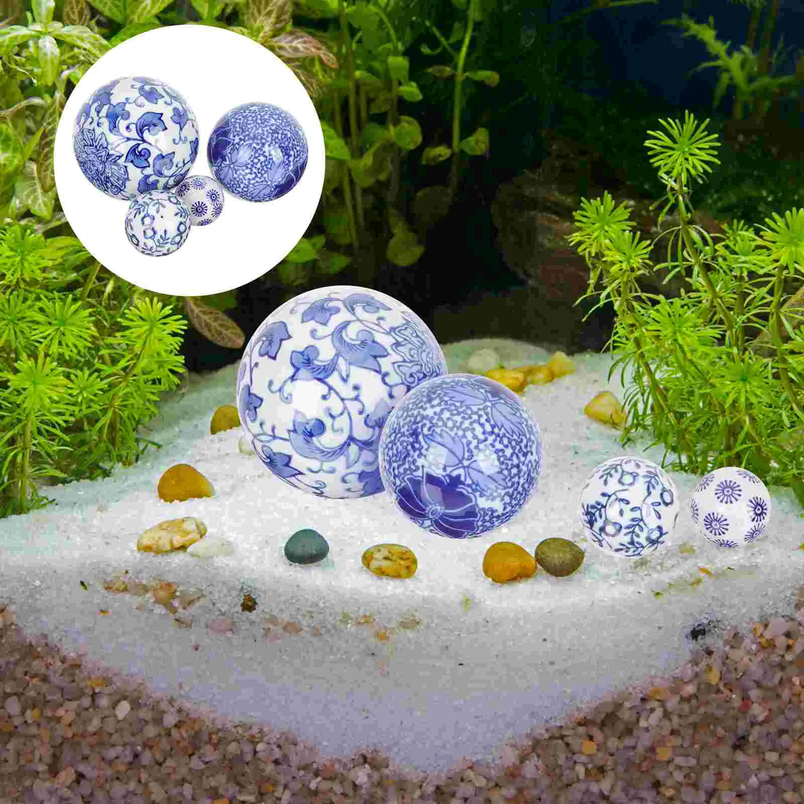 Decorative Porcelain Sphere Poolbowls Floating Orbs Ceramic Bluewhite Water Vase Fillers Centerpiece
Decorative Porcelain Sphere Poolbowls Floating Orbs Ceramic Bluewhite Water Vase Fillers Centerpiece
