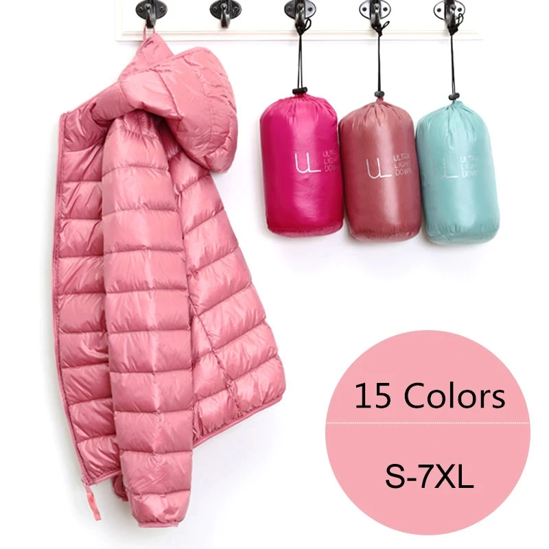 Women Puffer Jacket 15 Colors Plus Size 5XL 6XL 7XL 2022 New Spring Autumn Female Ultra Lightweight Packable Hooded Down Coats
Women Puffer Jacket 15 Colors Plus Size 5XL 6XL 7XL 2022 New Spring Autumn Female Ultra Lightweight Packable Hooded Down Coats