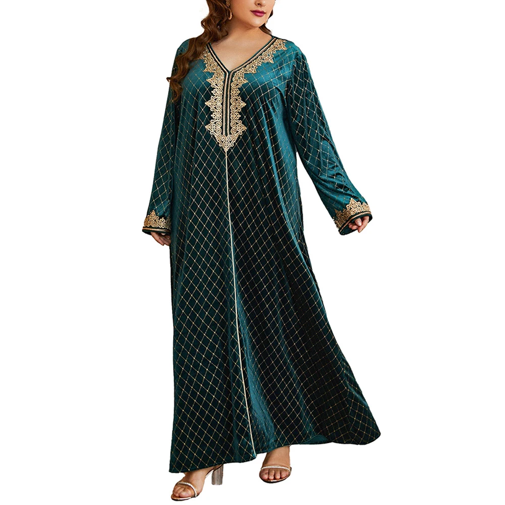 Long Womens Dress Loose L~4XL Muslim Oversize Party Plus Size Shirt Slim Spring Striped Autumn Tops Blouse V Neck
Long Womens Dress Loose L~4XL Muslim Oversize Party Plus Size Shirt Slim Spring Striped Autumn Tops Blouse V Neck