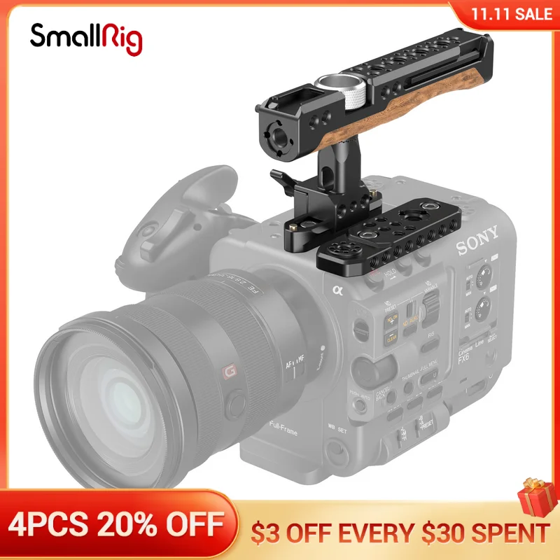 SmallRig Handheld Rig for Sony FX6, with Top Plate and Top Handle Handgrip - 3224
SmallRig Handheld Rig for Sony FX6, with Top Plate and Top Handle Handgrip - 3224