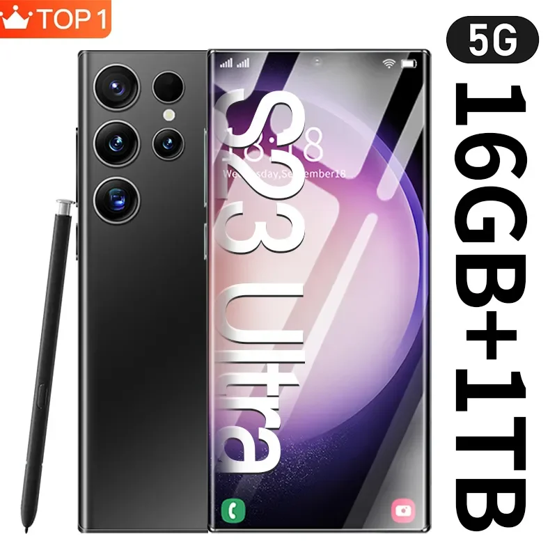 New s23 ultra original phone cell phones 6800mAh 16+1TB unlocked 5g free shipping android phone 7.3inch global mobile phone 2023
New s23 ultra original phone cell phones 6800mAh 16+1TB unlocked 5g free shipping android phone 7.3inch global mobile phone 2023