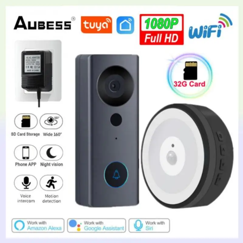 Smart Video Doorbell Wireless Cordless Ring Dong Chime IP55 Waterproof Outdoor Intercom Door Bell PIR Motion Sensor Night Light
Smart Video Doorbell Wireless Cordless Ring Dong Chime IP55 Waterproof Outdoor Intercom Door Bell PIR Motion Sensor Night Light