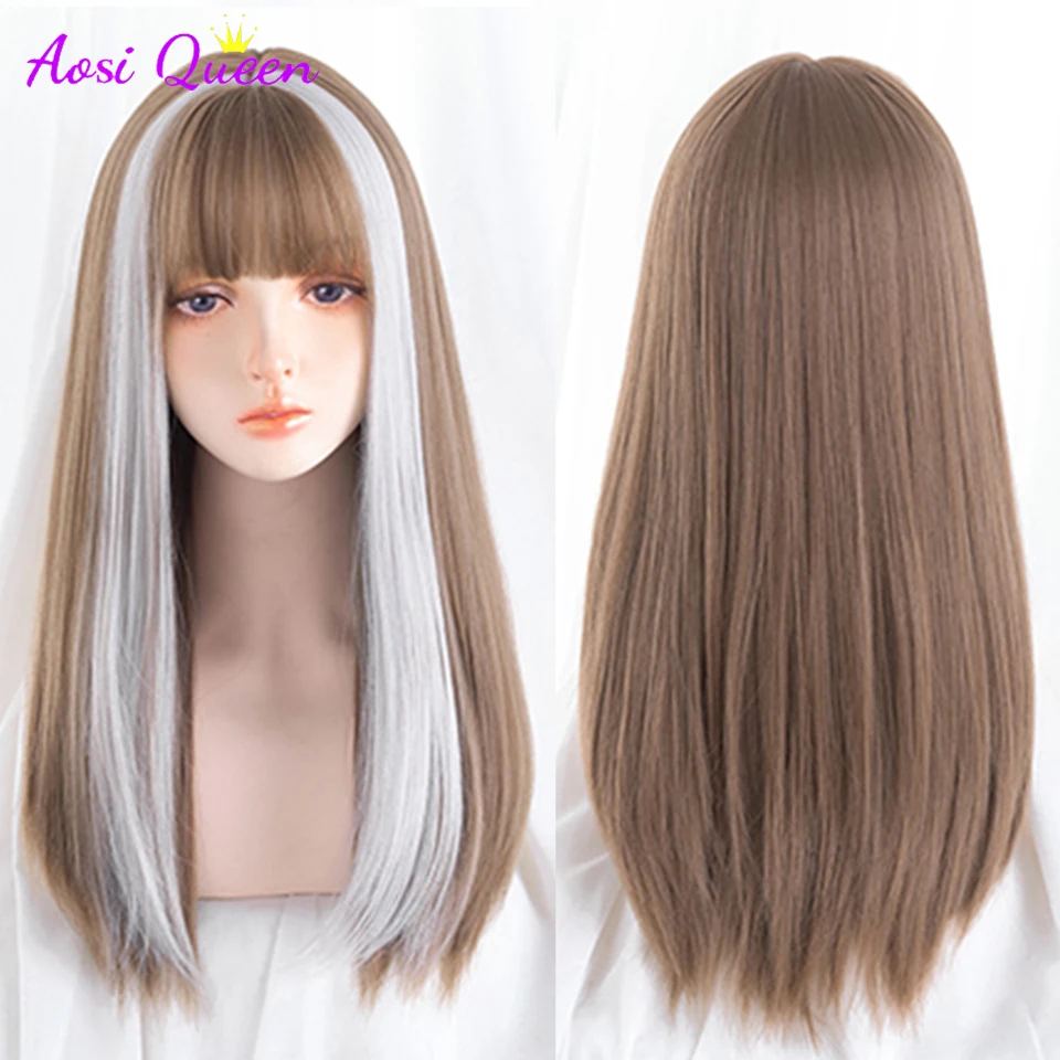 Long Wavy Hair Blonde Highlight Pink Synthetic Lolita Wigs With Bangs For Women Fashion Female Cosplay Party Wigs
Long Wavy Hair Blonde Highlight Pink Synthetic Lolita Wigs With Bangs For Women Fashion Female Cosplay Party Wigs