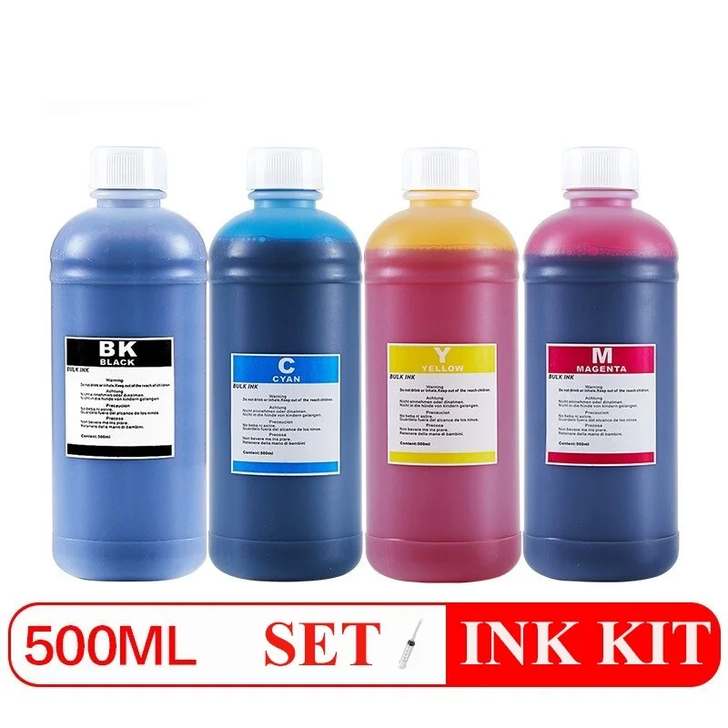 

Befon 500ML CISS System Refilled Dye Ink Universal Printer Ink Compatible for HP Canon Epson Brother Printers Ink Cartridges