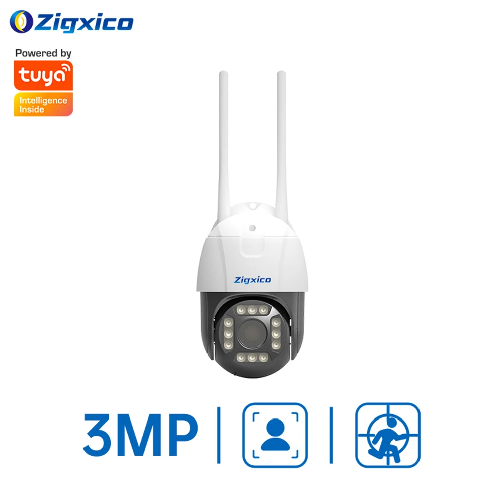 Tuya Smart PTZ Camera Waterproof HD 3MP Mini Dome Camera Outdoor Smart Life APP AI Auto Tracking CCTV IP Surveillance 
Tuya Smart PTZ Camera Waterproof HD 3MP Mini Dome Camera Outdoor Smart Life APP AI Auto Tracking CCTV IP Surveillance