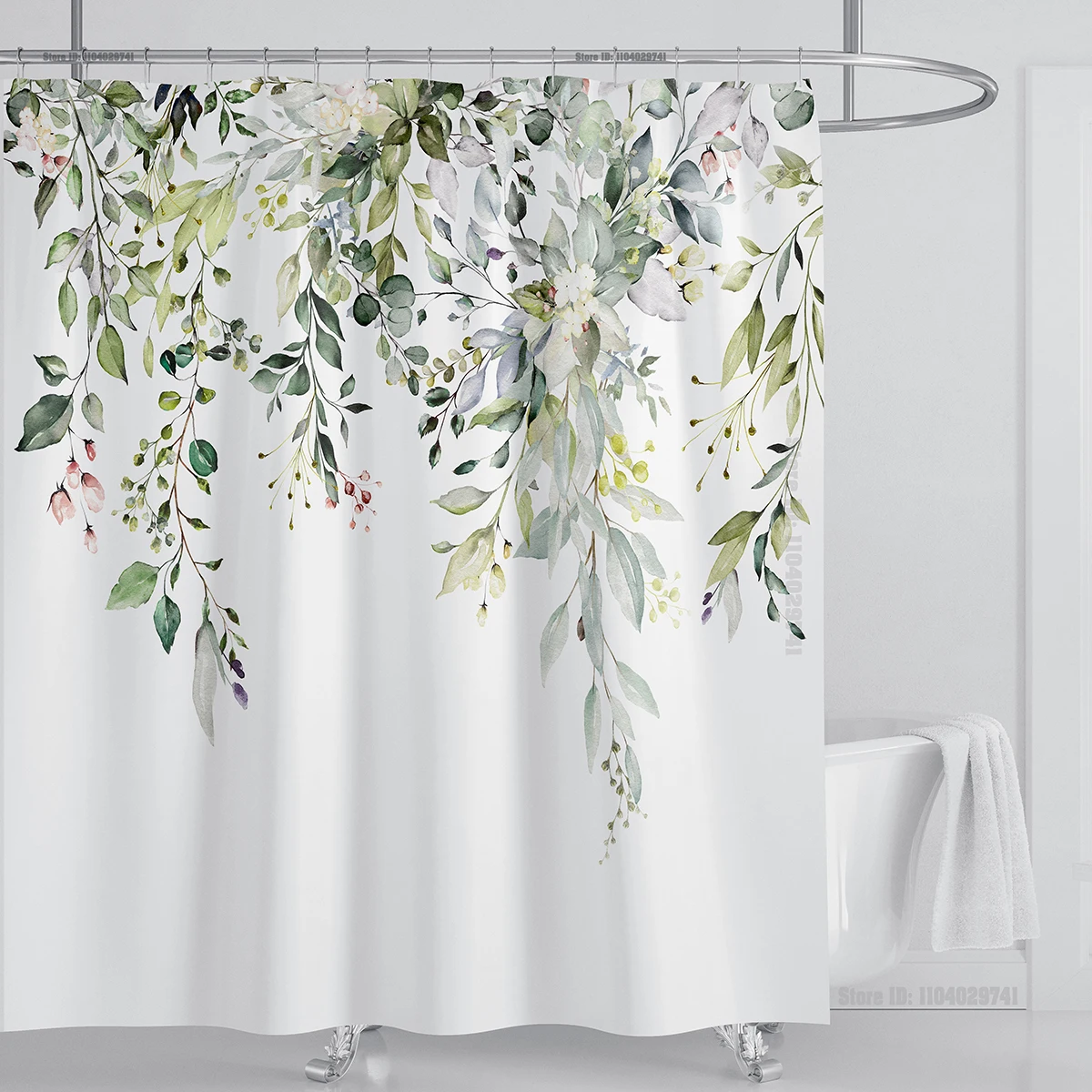 WARMSURE Зелёный полиэстер душевая штора 
WARMSURE Зелёный полиэстер душевая штора