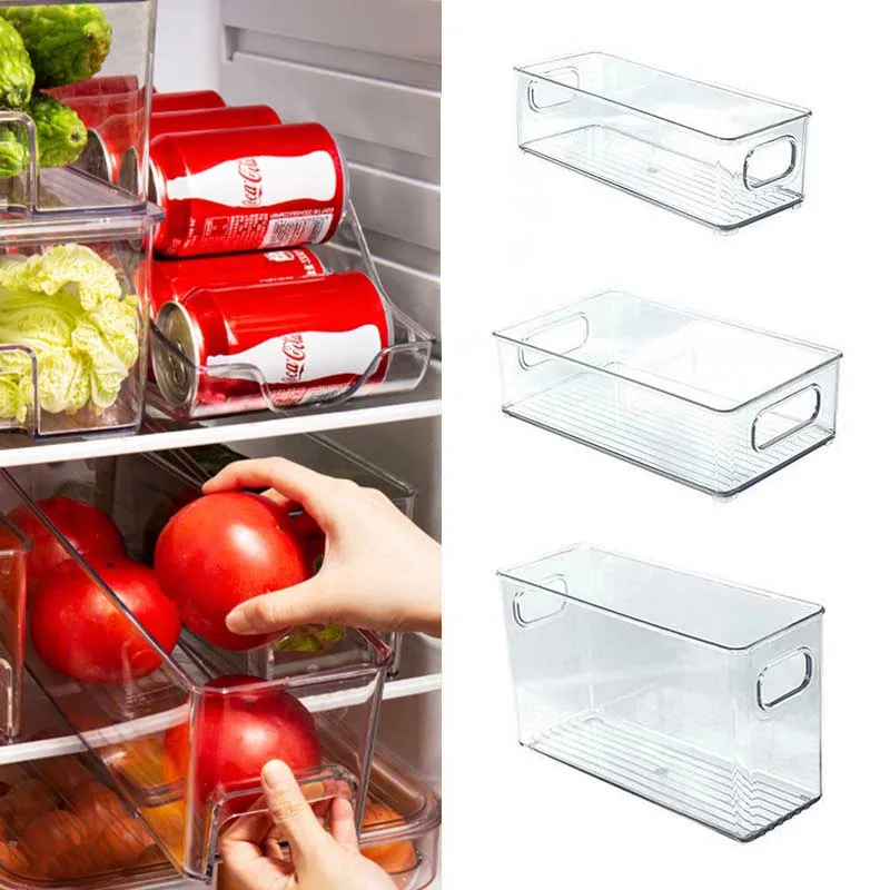 1/2Pcs Refrigerator Organizer Bin Stackable Fridge Food Storage Box With Handle Clear Plastic Pantry Food Freezer Organizer Tool
1/2Pcs Refrigerator Organizer Bin Stackable Fridge Food Storage Box With Handle Clear Plastic Pantry Food Freezer Organizer Tool