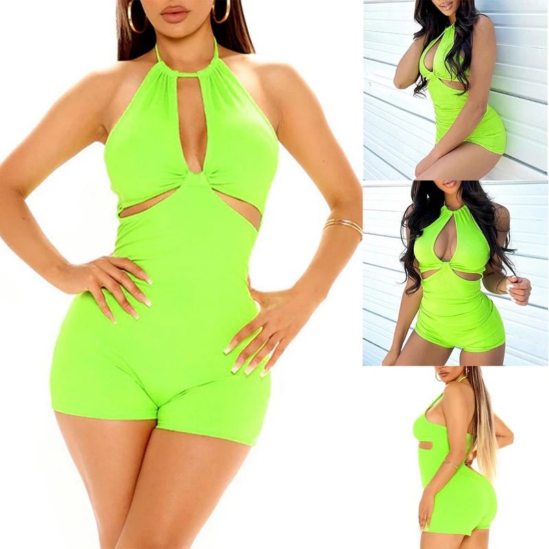 Women Sexy Skinny Shorts Jumpsuit Solid Drawstring Backless Cutout Rompers Hip Lift Party & Club Clothes
Women Sexy Skinny Shorts Jumpsuit Solid Drawstring Backless Cutout Rompers Hip Lift Party & Club Clothes