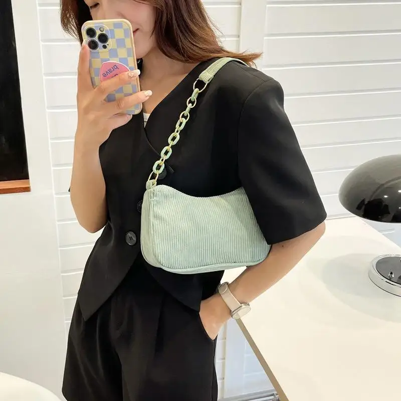 Fashion Shoulder Bags For Women Casual Corduroy Crossbody Bags For Women Solid Color Simple Handbags Women'S Bag 
Fashion Shoulder Bags For Women Casual Corduroy Crossbody Bags For Women Solid Color Simple Handbags Women'S Bag