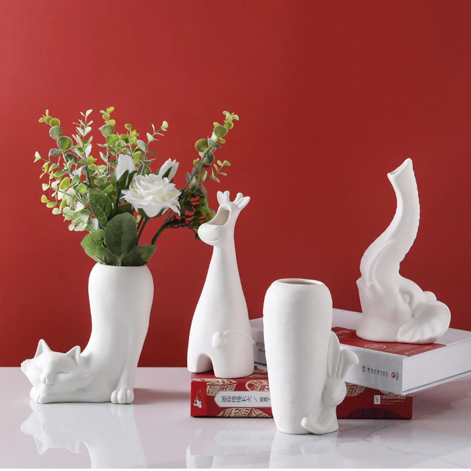 Креативная керамическая ваза в виде животного, простое Искусственное искусство головы, керамические поделки, цветочная композиция, ваза для цветов, украшение для дома, подарки
Креативная керамическая ваза в виде животного, простое Искусственное искусство головы, керамические поделки, цветочная композиция, ваза для цветов, украшение для дома, подарки