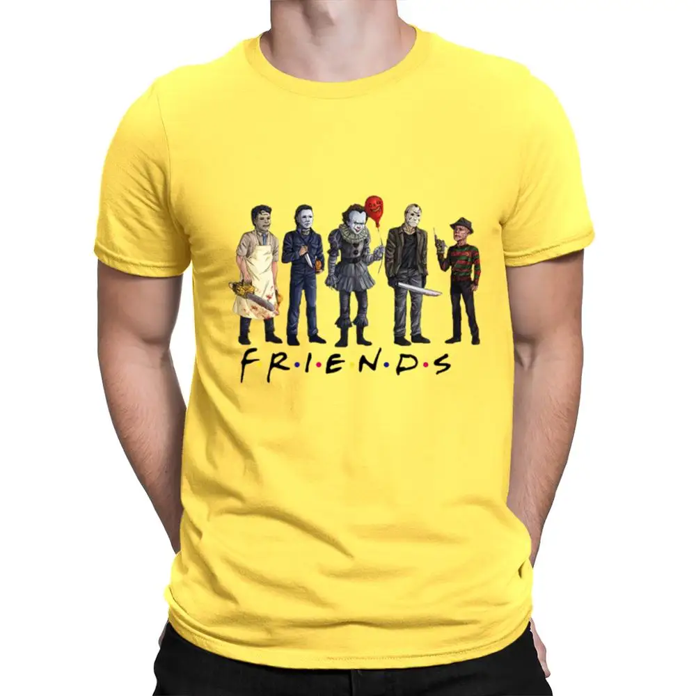 Pennywise Michael Myers Jason Voorhees 5 Cartoon Characters High Quality Tee Halloween Gift Plus Size Horror Friends Men T-Shirt
Pennywise Michael Myers Jason Voorhees 5 Cartoon Characters High Quality Tee Halloween Gift Plus Size Horror Friends Men T-Shirt