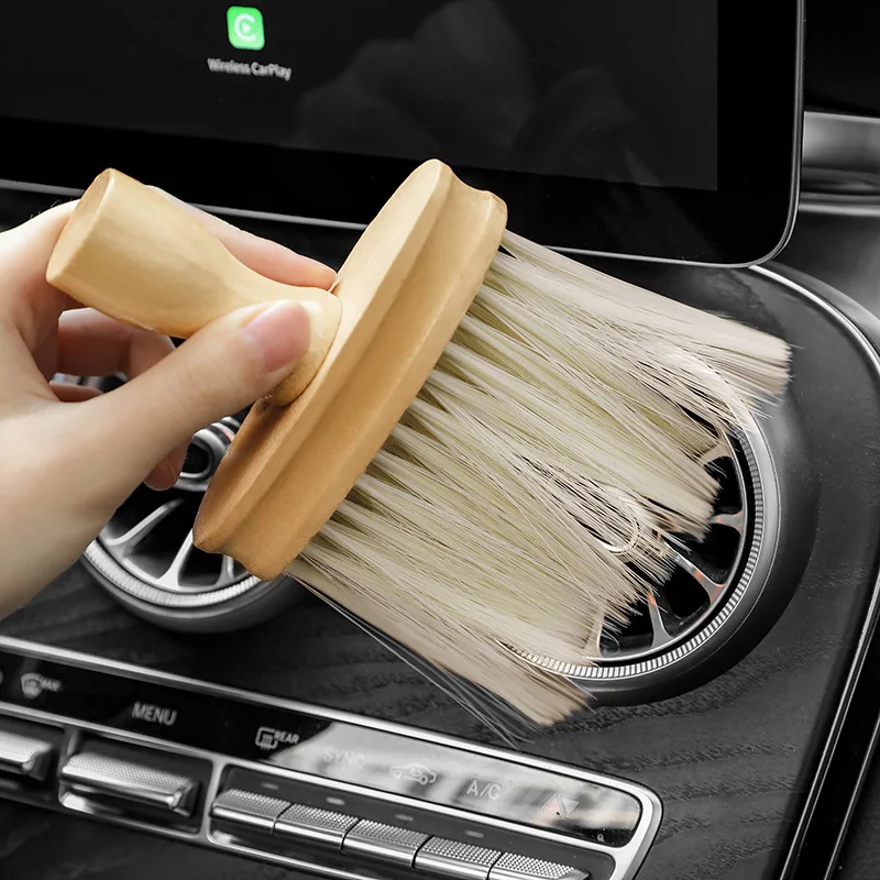 Solid Wood Car Air Outlet Dust Brush Soft Bristle Brush Car Dust-sweeping Artifact Interior Car Interior Gap Cleaning Supplies
Solid Wood Car Air Outlet Dust Brush Soft Bristle Brush Car Dust-sweeping Artifact Interior Car Interior Gap Cleaning Supplies