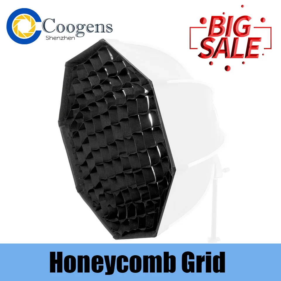 

Softbox Honeycomb Portable Grid Mesh for S-type Umbrella Photography Studio Flash Strobe Light Octagonal 80cm 95cm 120cm 140cm