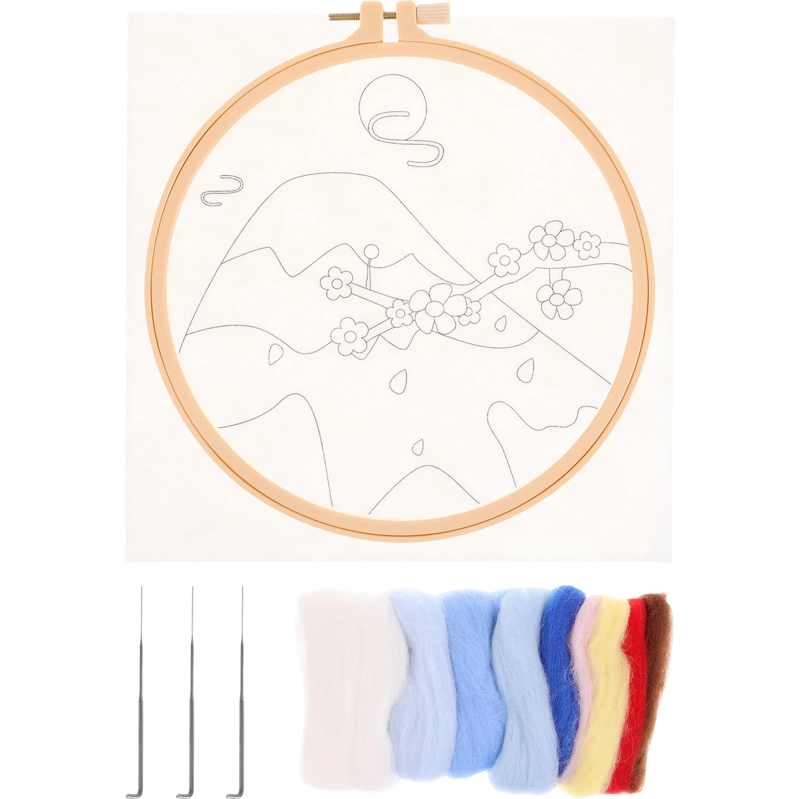 Wool Felt Poke Fun Roving Handcrafted Felting Set Crafts Tools Supplies Needle Kit Beginner Making DIY Material Lovers
Wool Felt Poke Fun Roving Handcrafted Felting Set Crafts Tools Supplies Needle Kit Beginner Making DIY Material Lovers