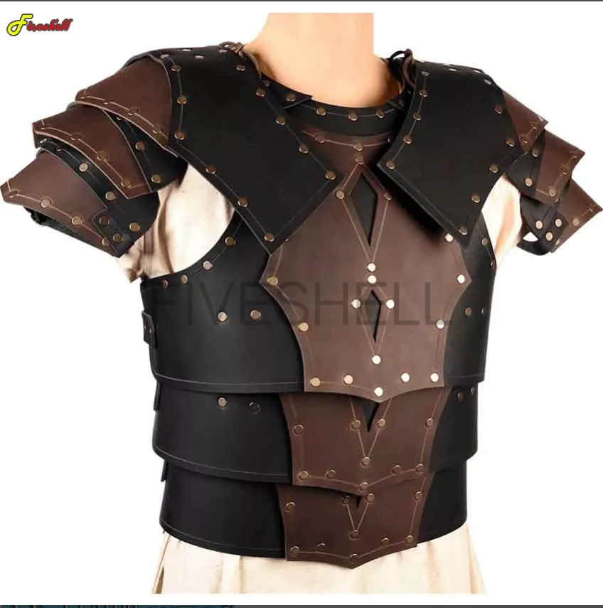 Adult Men Medieval Vintage Costume Armor Cosplay Accessory Gothic Warrior Knight Shoulder PU Leather Body Chest Harness Tabard
Adult Men Medieval Vintage Costume Armor Cosplay Accessory Gothic Warrior Knight Shoulder PU Leather Body Chest Harness Tabard