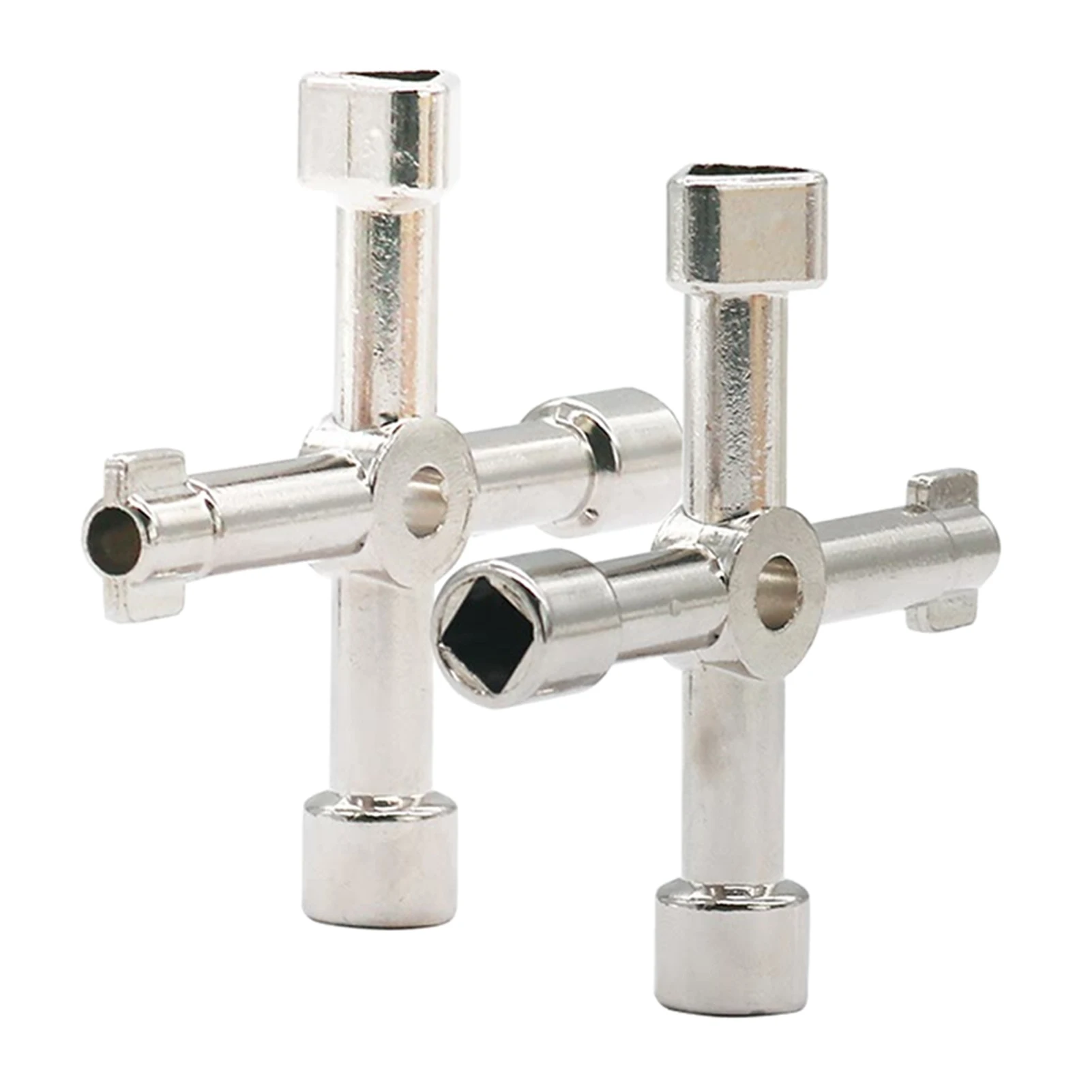 2pcs Water Gas Cupboard Cabinet Opening Cross Utility Key 4 Way Multifunctional For Electric Practical Zinc Alloy Plumber Wrench
2pcs Water Gas Cupboard Cabinet Opening Cross Utility Key 4 Way Multifunctional For Electric Practical Zinc Alloy Plumber Wrench